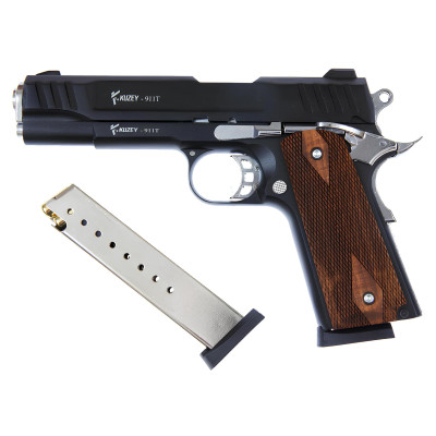Kuzey 911T чорний дерев'яна рукоять (охолощений Кольт 1911 black). Фото 1