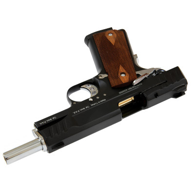 Kuzey 911T чорний дерев'яна рукоять (охолощений Кольт 1911 black). Фото 4