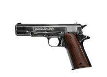 Bruni 96 Chrome охолощений Colt 1911 (хром, дерев'яна рукоятка)