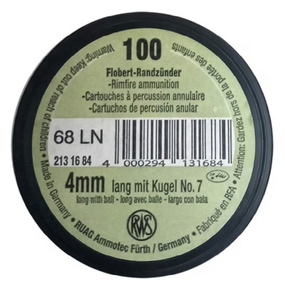 Патрони Флобера RWS Dynamit Nobel long 4 мм 100 шт