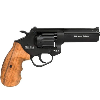 Револьвер Флобера Profi-4" чорний/дерево Револьвер Флобера Profi-4" чорний/дерево. Фото 1