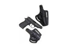 Кобура для пістолета SUR 2608/ПМ поясна шкіряна Чорна