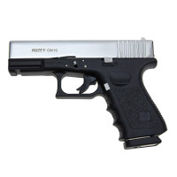 Стартовий пістолет KUZEY GN 19 Chrome (Глок 19 охолощений)