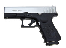 Стартовий пістолет KUZEY GN 19 Chrome (Глок 19 охолощений)