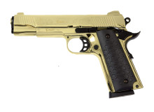 Kuzey 911 золотий пластикова рукоять (охолощений Кольт 1911 gold)