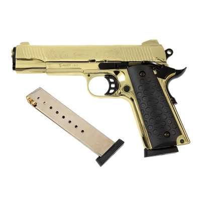 Kuzey 911 золотий пластикова рукоять (охолощений Кольт 1911 gold). Фото 1