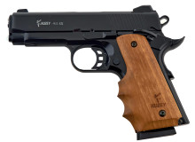 Kuzey 911 SX чорний дерев'яна рукоять Wooden (охолощений Кольт 1911 black)