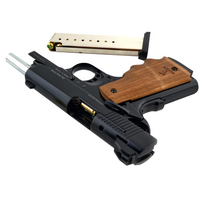 Kuzey 911 SX чорний дерев'яна рукоять Wooden (охолощений Кольт 1911 black) Kuzey 911 SX чорний дерев'яна рукоять Wooden (охолощений Кольт 1911 black). Фото 4