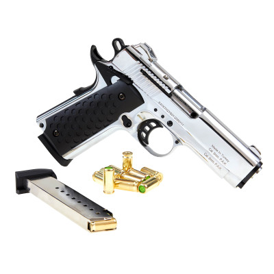 Kuzey 911 SX чорна рукоять (охолощений Кольт 1911 chrome). Фото 3