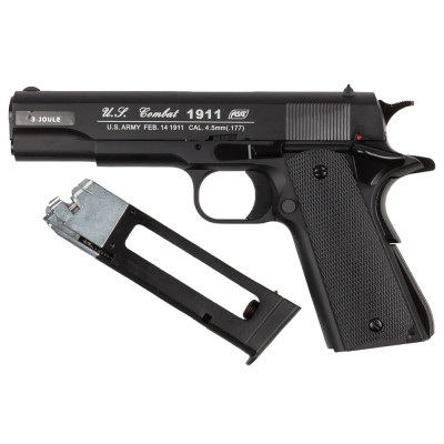Пневматичний ASG 1911 US-C Blowback металевий. Фото 2