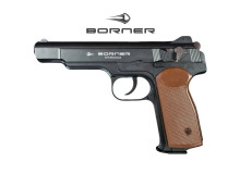 Пневматичний пістолет Стєчкін АПС - Borner APS Blowback металевий