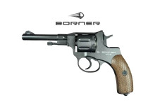 Пневматичний револьвер Наган - Borner NGT-B металевий