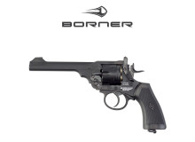 Пневматичний револьвер Borner W&S Black 6” металевий