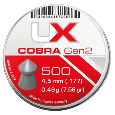 Кулі для пневматики Umarex Cobra Gen2 0,49гр. кал.177, 500шт.