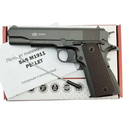 Пневматичний пістолет SAS M1911 Pellet. Фото 3