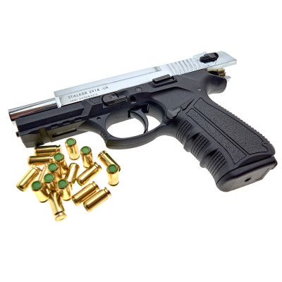 Стартовий пістолет STALKER 2918 Chrome (Sig Sauer P226 охолощений) Стартовий пістолет STALKER 2918 Chrome (Sig Sauer P226 охолощений). Фото 4