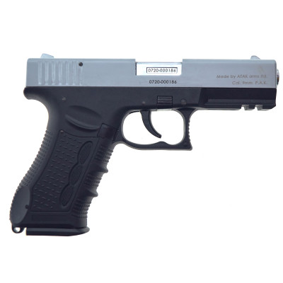 Стартовий пістолет STALKER 917 Chrome (Glock 17 охолощений) Стартовий пістолет STALKER 917 Chrome (Glock 17 охолощений). Фото 1