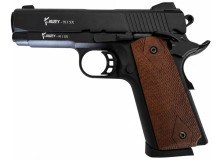 Kuzey 911 SX черный деревянная рукоять (охолощенный Кольт 1911 black)
