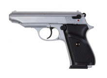 Стартовий пістолет SUR 2608 Chrome (Сигнальний Walther PP/PPK, Макарів ПМ)