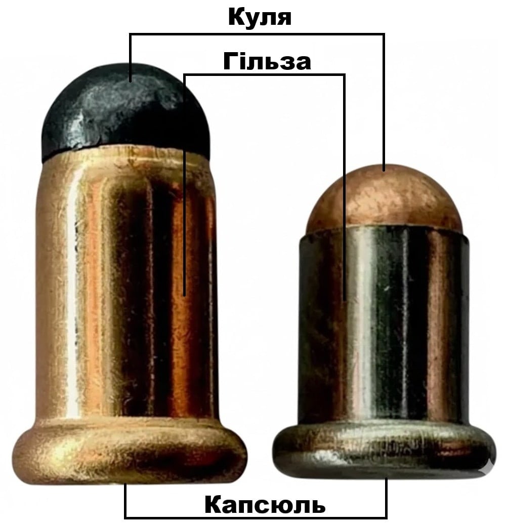 Патрон Флобера у розрізі