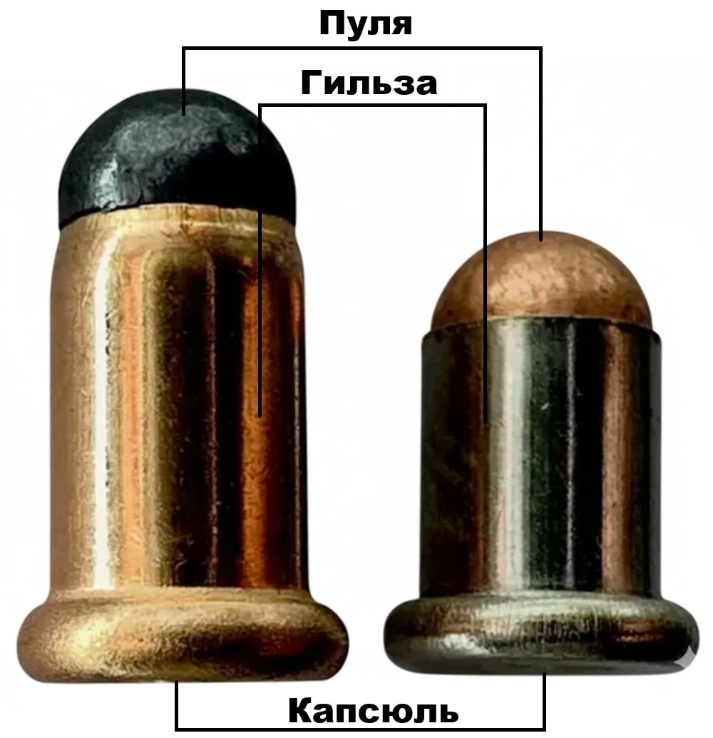 Патрон Флобера в разрезе