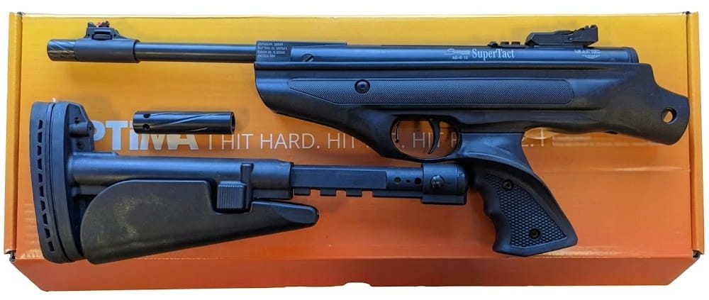 Фото комплектації пневматичного пістолета Optima Mod. 25 SuperTact