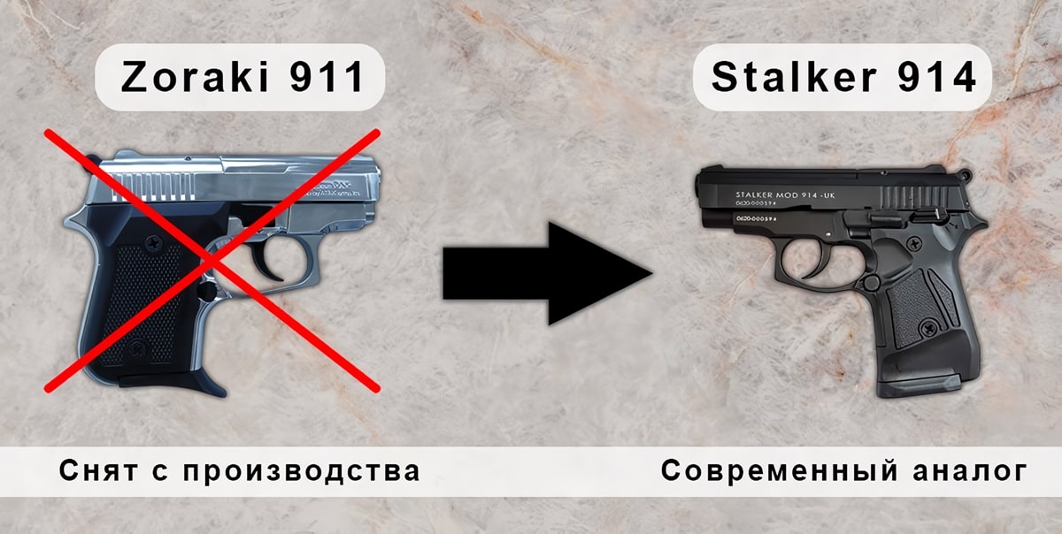 Стартовый пистолет Zoraki 911